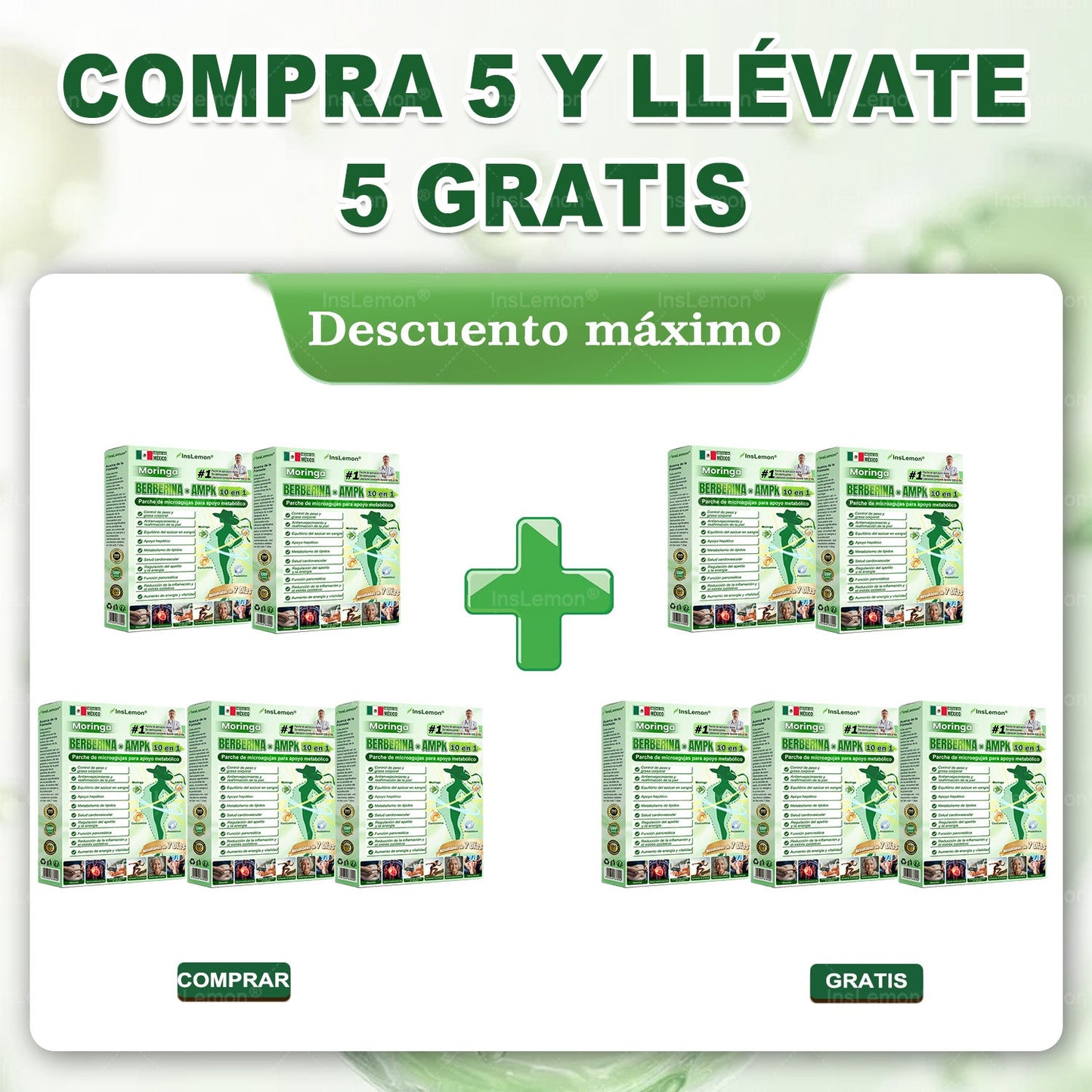 𝐈𝐧𝐬𝐋𝐞𝐦𝐨𝐧® 𝗠𝗼ringa × 𝗕𝗲𝗿𝗯𝗲𝗿𝗶𝗻𝗮 × 𝗔𝗠𝗣𝗞 Parche de Microagujas Nano | Soporte Metabólico 10 en 1🇲🇽(𝐒𝐨𝐥𝐨 𝐮𝐧𝐚 𝐯𝐞𝐳 𝐚𝐥 𝐝í𝐚, 𝐜𝐚𝐦𝐛𝐢𝐨𝐬 𝐯𝐢𝐬𝐢𝐛𝐥𝐞𝐬 𝐞𝐧 𝟕 𝐝í𝐚𝐬） ✅ 𝐏𝐚𝐫𝐚 𝐨𝐛𝐞𝐬𝐢𝐝𝐚𝐝, 🅟🅘🅔🅛 🅕🅛🅐́🅒🅘🅓🅐, 𝐝𝐢𝐚𝐛𝐞𝐭𝐞𝐬, 𝐚𝐩𝐧𝐞𝐚 𝐝𝐞𝐥 𝐬𝐮𝐞ñ𝐨, 𝐩𝐫𝐨𝐛𝐥𝐞𝐦𝐚𝐬 𝐚𝐫𝐭𝐢𝐜𝐮𝐥𝐚𝐫𝐞𝐬 𝐲 𝐦á𝐬🔥🔥🔥